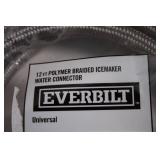 Everbilt 12 ft Polymer Braided Icemaker Water Connector