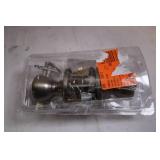 Unopened Brushed Nickel Door Knob Set with Hardware