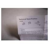 Pair of Black Towel Bars with Mounting Hardware