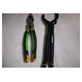 Set of 2 Husky Hand Tools: Groove Joint Pliers and Wire Cutters
