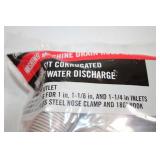 Set of 2 Dishwasher Drain Hose Kits Corrugated Plastic