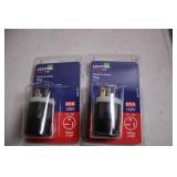 Set of 2 Leviton 20A 125V NEMA 5-20P Plugs