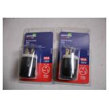 Set of 2 Leviton 20A 125V NEMA 5-20P Plugs