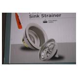 Master Plumber Fixed Post Sink Strainer in Brushed Stainless Steel