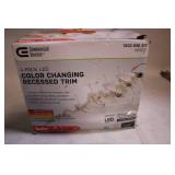 4-Pack Commercial Electric LED Color Changing Recessed Trim
