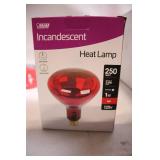 Set of 6 Feit Electric 250W Red Incandescent Heat Lamps