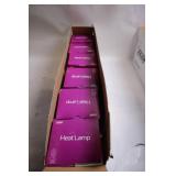 Set of 6 Feit Electric 250W Red Incandescent Heat Lamps
