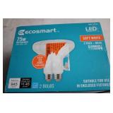 EcoSmart LED Soft White BR40 Bulbs 2 Pack