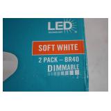 EcoSmart LED Soft White BR40 Bulbs 2 Pack