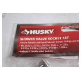 Husky Shower Valve Socket Set with 5 Double-Sided Sockets