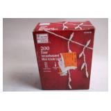 200 Clear Incandescent Mini Icicle Lights