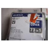 Commercial Electric Non-Metallic 73 in 1 Cover and Legrand On-Wall Outlet Kit