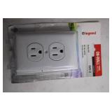 Commercial Electric Non-Metallic 73 in 1 Cover and Legrand On-Wall Outlet Kit