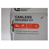 Commercial Electric 6in Canless Recessed Kit - White