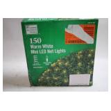 150 Warm White Mini LED Net Lights for Indoor/Outdoor Use
