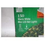 150 Warm White Mini LED Net Lights for Indoor/Outdoor Use