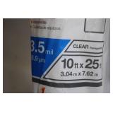HDX 3.5 mil Plastic Sheeting Roll 10ft x 25ft