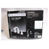 Glacier Bay Two Handle Bathroom Faucet in Brushed Nickel