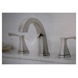 Glacier Bay Two Handle Bathroom Faucet in Brushed Nickel