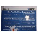 Watts ETX-15 Non-Potable Water Expansion Tank for Hydronic Heating Systems