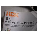 HDX 6 ft 4-Prong Range Power Cord 50 Amp