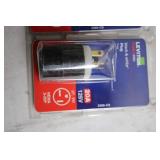 Set of 2 Leviton 20A 125V Black & White Plugs