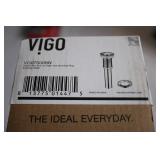 VIGO Vessel Sink Pop-Up Drain and Mounting Ring in Brushed Nickel