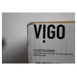 VIGO Vessel Sink Pop-Up Drain and Mounting Ring in Brushed Nickel