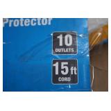 Commercial Electric 10-Outlet Surge Protector with 15ft Cord
