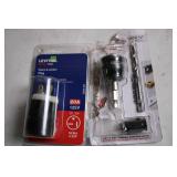 Leviton Black & White Plug with Pilot Drill Bit