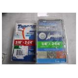 Tapcon Maxi-Set Concrete Anchors 1/4 x 2-1/4 Inch and 3/16 x 2-1/4 Inch (Lot of 2)