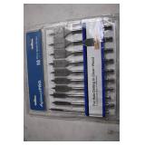AvantiPRO 10-Piece Spade Bit Set for Wood Drilling