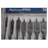 AvantiPRO 10-Piece Spade Bit Set for Wood Drilling