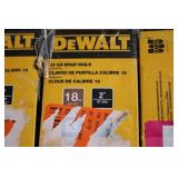 Lot of 5 DeWALT 18 GA Brad Nail Boxes 2"/51mm