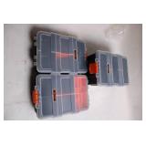 Set of 3 Tactix Storage Organizer Boxes with Adjustable Compartments