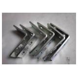 Set of 4 Heavy-Duty Steel Angle Brackets