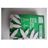 100 Warm White Mini LED Lights with White Wire