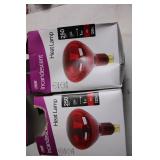 Set of 2 Red 250-Watt Incandescent Heat Lamps