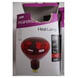 Set of 2 Red 250-Watt Incandescent Heat Lamps