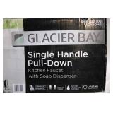 Glacier Bay Single Handle Pull-Down Kitchen Faucet with Soap Dispenser