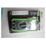 Commercial Electric Manual-Ranging Multimeter with Probes