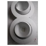 Set of 2 White Recessed Lighting Housings