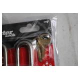 Set of 3 Master Lock Padlocks with Keys