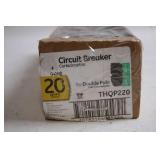 ABB 20 Amp Thin Double Pole Circuit Breaker THQP220