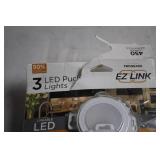 Box of 3 LED Puck Lights with EZ Link and 450 Lumens