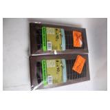 Set of 2 Hampton Bay 4x10 Floor Registers with Mahogany Finish