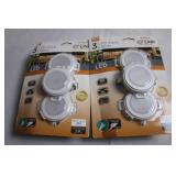 Set of 6 LED Puck Lights with EZ Link System
