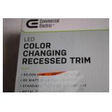 Commercial Electric LED Color Changing Recessed Trim Lighting Fixture