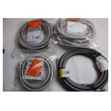 Set of 4 Stainless Steel Water Supply Hoses