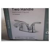 Glacier Bay Two Handle Bathroom Faucet 4 in Centerset Chrome